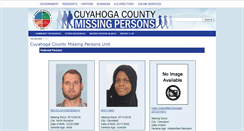 Desktop Screenshot of missingpersonscuyahoga.org